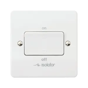 MK 6A Rocker Raised slim Control switch Gloss White