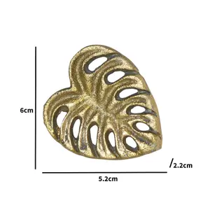 Melody Maison Gold Monstera Leaf Drawer Knob