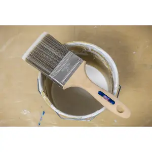 Sealey Wooden Handle Paint Brush 76mm No Bristle Loss Multipurpose SPBS76W