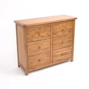 Trivento 6 Drawer Chest of Drawers Wood Knob