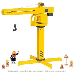 Wooden Toy Construction Crane Childrens Building Wood Activity Toy