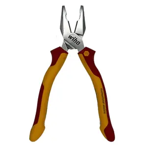 Wiha Electricians Pliers Cutters VDE Industrial Professional Snips Grippers 26714 - 200mm High-Leverage Combination Pliers