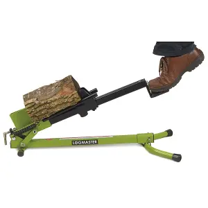 Foot Operated Heavy Duty Log Splitter, Manual Wood Cutter for Splitting & Cutting Timber (Green)