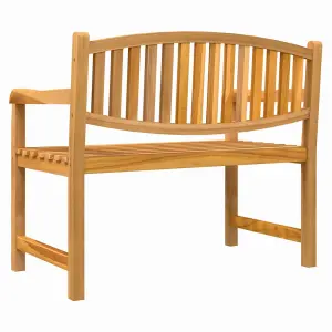 Berkfield Garden Bench 114x59x87 cm Solid Teak Wood