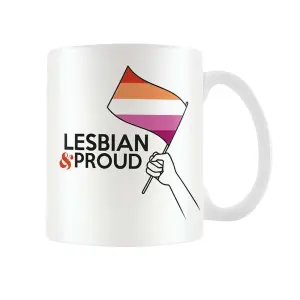 Pyramid International Lesbian Mug Black/White/Pink (One Size)