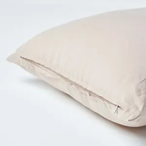 Homescapes Natural European Linen Pillowcase, 40 x 80 cm