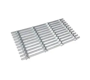 Metal Grill Galvanised Steel Doormat Outdoor Garden Entrance Front Door Heavy Duty Boot Scraper Mats - Small