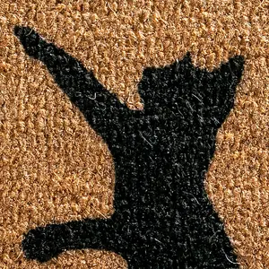 Cat On Two Legs Doormat - Regular 60x40cm