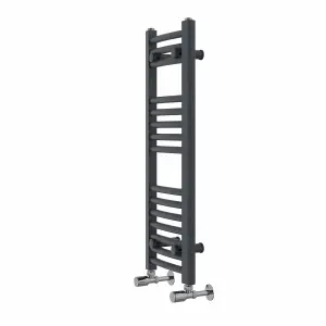 Rinse Curved Bathroom Heated Towel Rail Ladder Radiator Anthracite 800x300mm