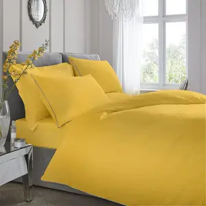 Cotton Solid Colour Duvet Cover with Pillowcases Silver / Single Duvet Cover + 1 Pillowcase