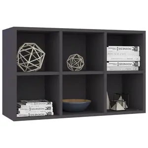 Gardinier Book Cabinet 66 x 30 x 98 cm Engineered Wood Grey