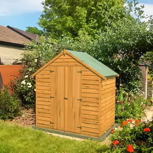 Garden Value Overlap Shed 4 x 6 with Double Door Yes