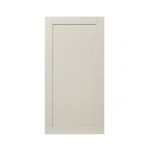 GoodHome Verbena Painted natural ash Matt cashmere Shaker Tall larder Cabinet door (W)600mm (H)1181mm (T)20mm