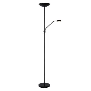 Lucide Zenith Modern Floor Reading Lamp - LED Dim. - 3000K - Black