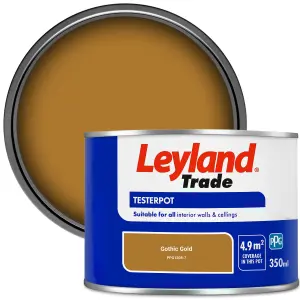 Leyland Trade Vinyl Matt Walls & Ceilings Emulsion Paint Gothic Gold (PPG1208-7) 350ml Tester