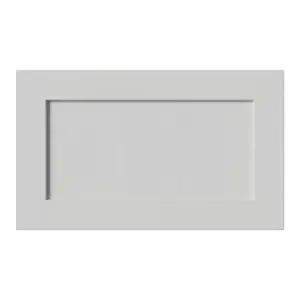 Tydeman Matt grey Shaker Bridging door & pan drawer front, 356mm x 20mm x 597mm