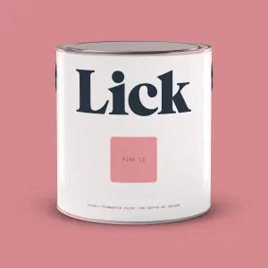 Lick Pink 12 Matt Emulsion paint, 2.5L