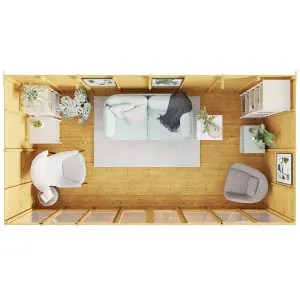 BillyOh Bella Tongue and Groove Pent Summerhouse - 16x8