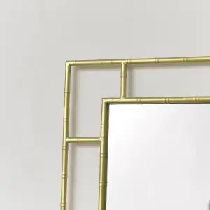 Melody Maison Large Gold Framed Wall Mirror 120cm x 60cm