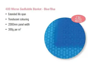 8ft Round Blue 400 Micron Above Ground Solar Pool Cover Swimming pool British Made