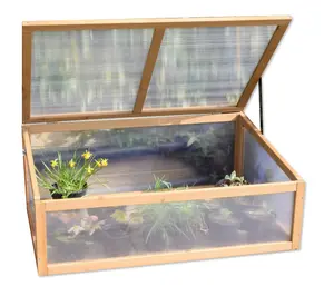 Spear & Jackson COLDFRAME1 Wooden Greenhouse Garden Cold Frame Grow House Shelter (L105 x W68 x H7.5cm)