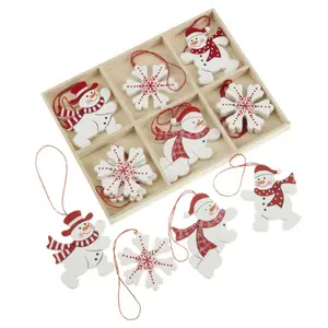 12 Piece Holiday Shaped Ornament Set