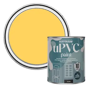 Rust-Oleum Lemon Jelly Gloss UPVC Paint 750ml