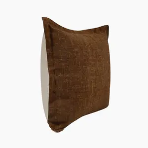 Siya Cushion - Linen/Cotton - L45 x W45 x H1 cm - Mustard