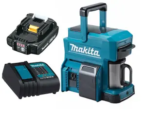 Makita DCM501 10.8v / 18v CXT LXT Cordless Coffee Maker Machine + 18v Battery