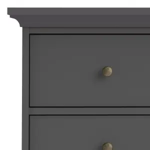 Paris Chest of 6 Drawers in Matt Grey