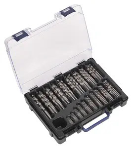 Sealey HSS Fully Ground Drill Bit Assortment 1-10mm 170 Pieces DIN 338 DBS170FG