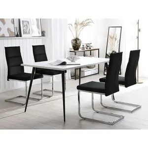 Bruno Upholstered Dining Chair Black