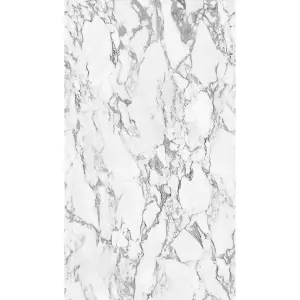 Grandeco White Marble 3 lane repeatable Textured Mural, 2.8 x 1.59m