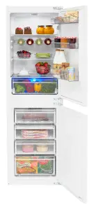 Beko ICQFDB355 50:50 Integrated Frost free Fridge freezer - White