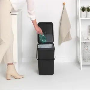 Brabantia Grey Plastic Bin - 25L Freestanding