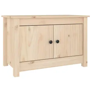 Berkfield Shoe Cabinet 70x38x45.5 cm Solid Wood Pine