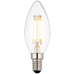 4W E14 LED Vintage Filament Candle Bulb - Warm White - Indoor/Outdoor LED Lamp