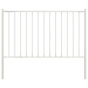 Khine Metal Fence Panels Included White / 1.7m W x 1.25m H