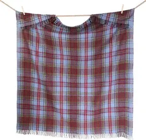 Highland Wool Blend Tartan Blanket / Throw Extra Warm Anderson Anderson / 155cm X 190cm