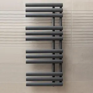 Ryder Grey Heated Towel Rail - 1130x500mm