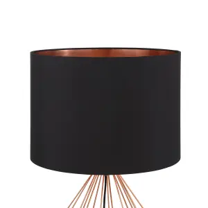 GoodHome Vertree Cage Copper effect Table light