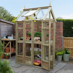 Forest Garden Victorian Walk around 4x3 Greenhouse with Auto vent