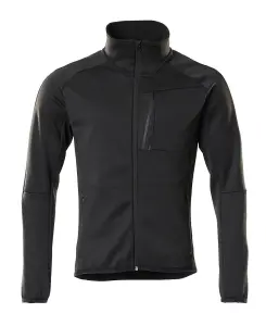 Mascot Unique Modern Fit Microfleece Jacket with Zipper (Black)  (XXX large)