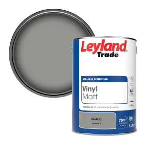 Leyland Trade Vinyl Matt Walls & Ceilings Emulsion Paint Shadowy (PPG0998-4) 5L