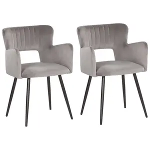 Kirssy Upholstered Dining Chair Grey