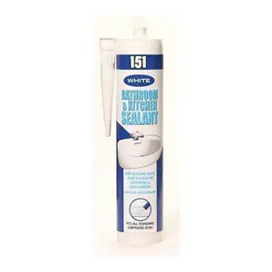 151 Bathroom & Kitchen Sealant White (Pack of 12)