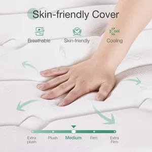 Bealeton  27cm Memory Foam Pocket Sprung Mattress Kingsize (5')