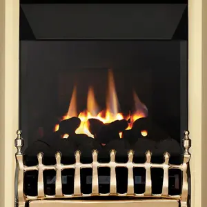 Focal Point Blenheim high efficiency Brass effect Manual control 4.05kW Gas Fire