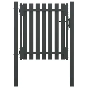 Berkfield Garden Fence Gate Steel 1x1.25 m Anthracite