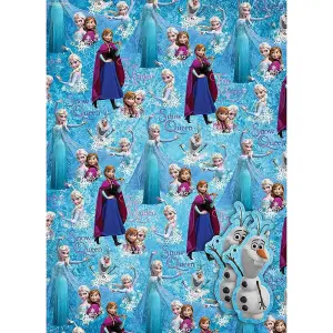 Frozen Gift Wrap Sheets (Pack Of 2) Blue/White (One Size)